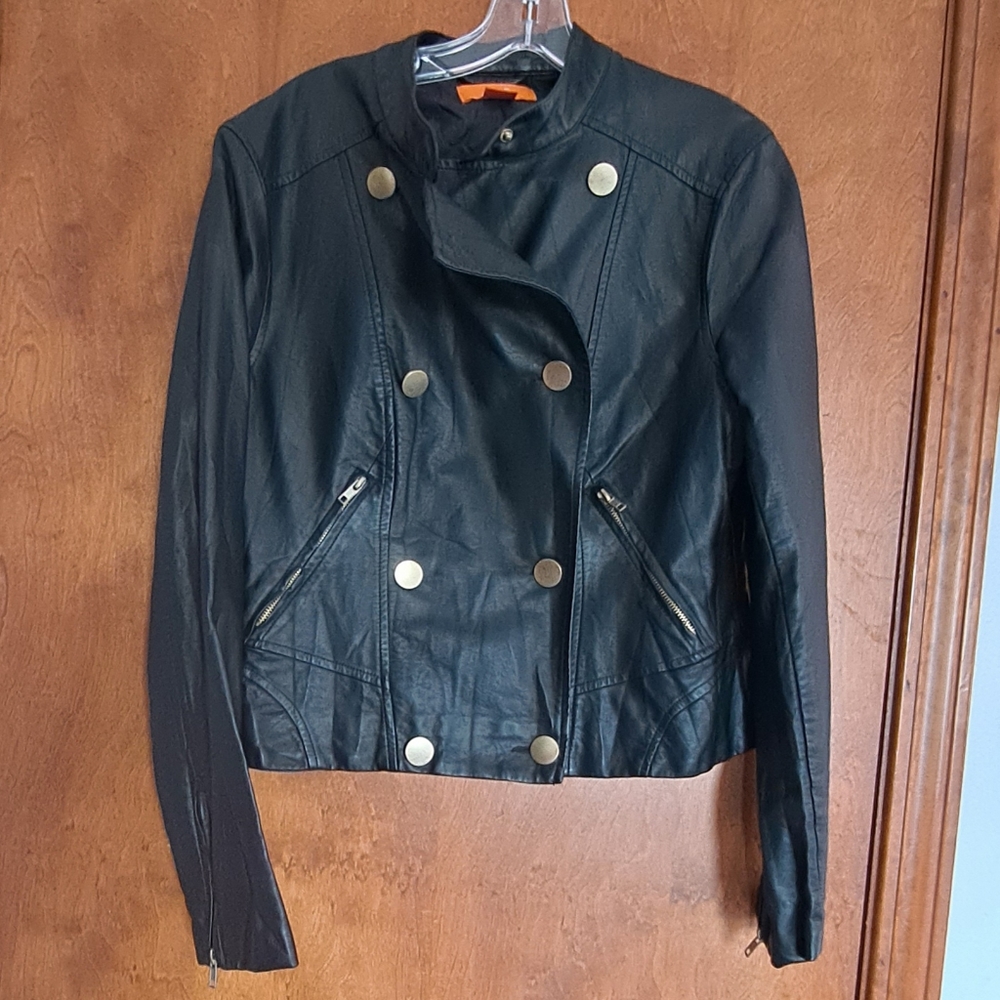 Joe Fresh large faux leather jacket